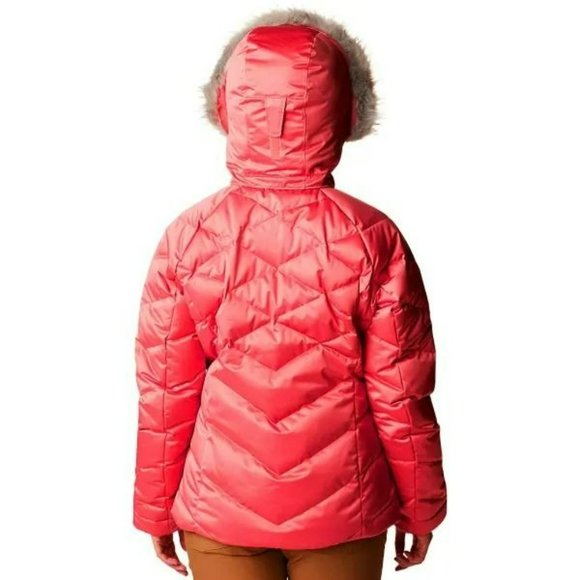 Columbia Sportswear Women's Lay D II Faux Fur Down Jacket in Neon Sunrise - Picture 10 of 10